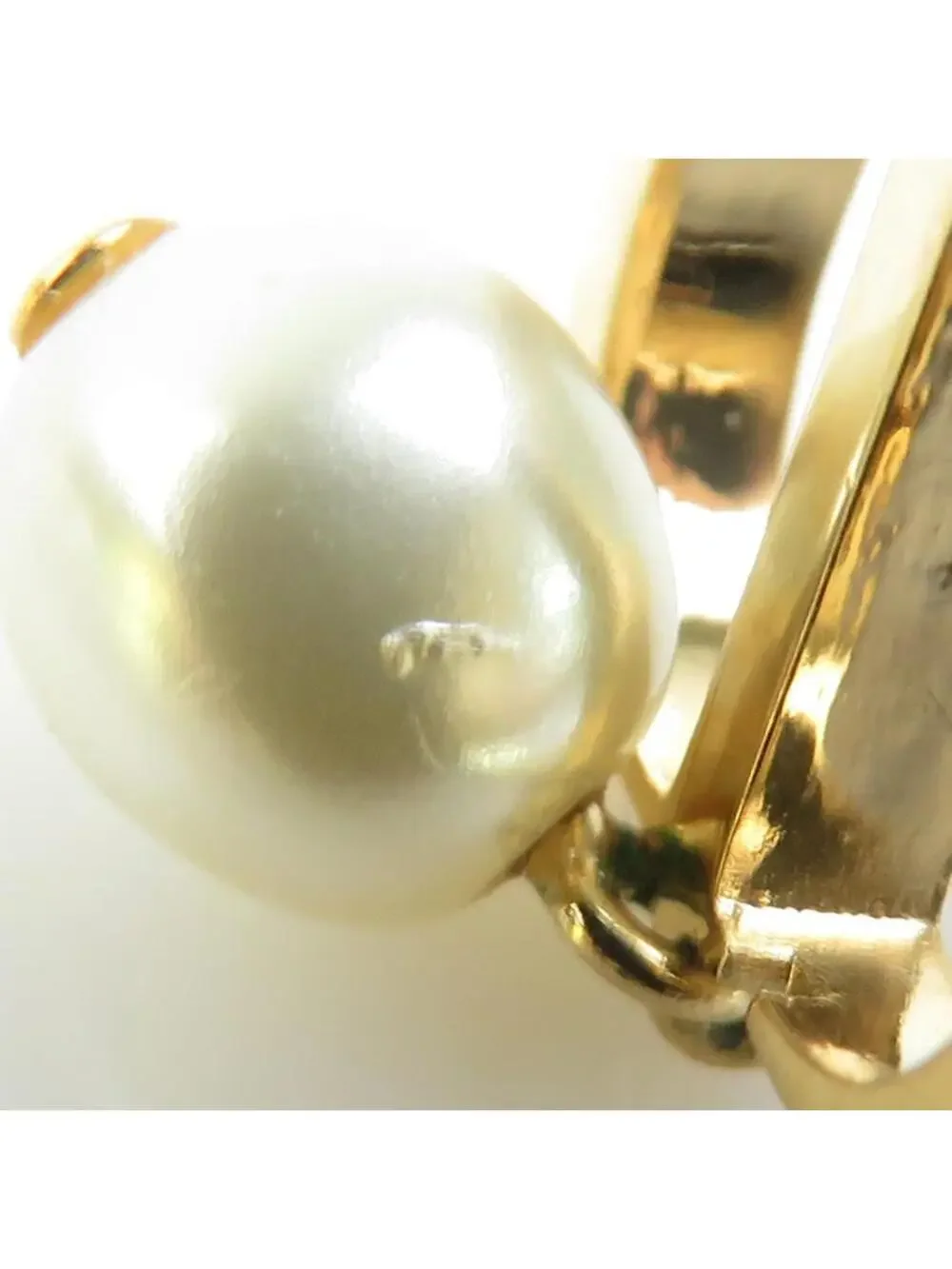 Auth Christian Dior Pierce Earrings #303000C32B